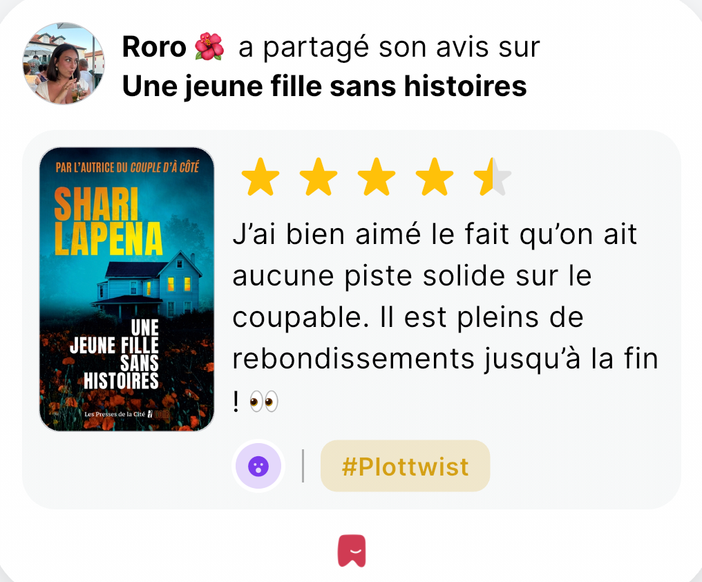 Commentaire d'un lecteur sur Bindly